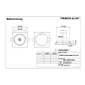 LED Einbau-Downlight, IP20, eckig, 8.3 x 8.3cm, GU10 (inkl.), 30° schwenkbar, 5W 3000K 500lm 45°, aluminium gebürstet