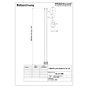 Frisch-Licht Zubehör für LED-Lichtkanal-Einzelleuchte, direkt, MICROPAL® - Seilabhängungs-Set 150cm (inkl. Anschlussbox in Leuchtenfarbe)