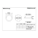 Frisch-Licht LED Einbau-Sanierungs-Downlight, IP40, rund, opal, DALI dimmbar, weiß, Ø 20.5cm, 18W 3000K 1500lm