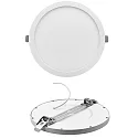 LED Einbau-Sanierungs-Downlight, IP40, rund, opal, Multipower, weiß, Ø 20.5cm, 10/13/18W 3000K 800-1500lm