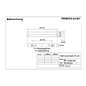 Frisch-Licht LED Spiegelleuchte, IP40 IK02, Stahlblech / PMMA, weiß, 59.5cm, 15W 4000K 1500lm 190°