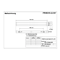 Frisch-Licht LED Spiegelleuchte, IP40 IK02, Stahlblech / PMMA, weiß, 90cm, 22W 3000K 2000lm 190°