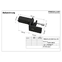 Frisch-Licht Zubehör für LED Office-Stehleuchte (Art.-Nr. FL-STL2063MA.15484…) - Tischhalterung für Plattenhöhe 1.2cm bis 8cm, schwarz