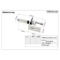 Frisch-Licht Zubehör für LED Office-Stehleuchte (Art.-Nr. FL-STL2063MA.15484…) - Tischhalterung für Plattenhöhe 1.2cm bis 8cm, weiß