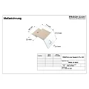 Frisch-Licht Zubehör für LED-Lichtkanal-Einzelleuchte, MICROPAL® - Wandhalter Set