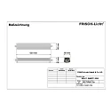 Frisch-Licht LED Feuchtraum-Wannenleuchte, IP66 IK08, Schnellmontage, durchverdrahtet, schaltbar, grau, 60cm, 9W 4000K 1300lm