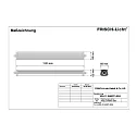 Frisch-Licht LED Feuchtraum-Wannenleuchte, IP66 IK08, Schnellmontage, durchverdrahtet, schaltbar, grau, 120cm, 36W 4000K 5000lm