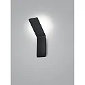Knapstein LED Wandleuchte AVA, 10W, 2700K, 850lm, IP20, eckig, schwarz