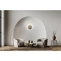 wall luminaire MEGGI round IP20, nickel matt dimmable