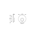 Knapstein LED Wandleuchte MEGGI, ø 30cm, 17W, 2200-3500K, 1904lm, IP20, rund, Effekt bronze