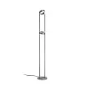 LED Stehleuchte WEGA-S, 4-flammig, rund, 48W, 2200-3000K, 5096lm, IP20, dimmbar, Graphit anthrazit