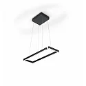 LED Pendelleuchte MARISA-60, IP20, 73W 2200-3000K 8800lm, CRi >90, mit Gestensteuerung, höhenverstellbar, dimmbar, schwarz