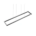Knapstein LED Pendelleuchte MARISA-100, IP20, 111W 2200-3000K 13300lm, CRi >90, mit Gestensteuerung, höhenverstellbar, dimmbar, schwarz