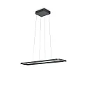 Knapstein LED Pendelleuchte MARISA-100, IP20, 111W 2200-3000K 13300lm, CRi >90, mit Gestensteuerung, höhenverstellbar, dimmbar, schwarz
