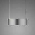 Knapstein LED Pendelleuchte ZERA-1, 1-flammig, 2x 12W, 2200-3000K, 2548lm, IP20, dimmbar, Prismenabdeckung, mattnickel