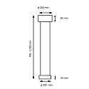 Knapstein LED Pendelleuchte ZERA-1, 1-flammig, 2x 12W, 2200-3000K, 2548lm, IP20, dimmbar, Prismenabdeckung, mattnickel