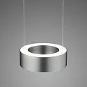 Knapstein LED Pendelleuchte ZERA-1, 1-flammig, 2x 12W, 2200-3000K, 2548lm, IP20, dimmbar, Acrylabdeckung weiß, mattnickel
