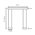 Knapstein pendant luminaire ZERA-2 IP20, bronze dimmable