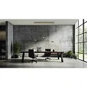 Knapstein LED Pendelleuchte ZERA-3, 3-flammig, 6x 12W, 2200-3000K, 7644lm, IP20, dimmbar, Acrylabdeckung weiß, Effekt bronze