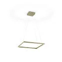LED Pendelleuchte NIKA-60, 1-flammig, eckig, 108W, 2200-3000K, 13020lm, IP20, dimmbar, Effekt bronze