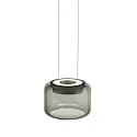 Knapstein pendant luminaire SIDRA-2 up / down, adjustable, controllable with gestures IP20, black dimmable