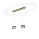 LED Pendelleuchte SIDRA-2, 4-flammig, rund, 50W, 2200-3000K, 5148lm, IP20, dimmbar, Effekt bronze