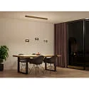 Knapstein LED Pendelleuchte SIDRA-3, 6-flammig, rund, 75W, 2200-3000K, 7722lm, IP20, dimmbar, Effekt bronze