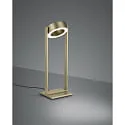Knapstein LED Tischleuchte WEGA-T, 2-flammig, rund, 24W, 2200-3000K, 2548lm, IP20, dimmbar, Effekt bronze