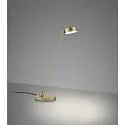 Knapstein LED Tischleuchte YORI-T, 1-flammig, rund, 8W, 2700K, 1070lm, IP20, dimmbar, Effekt bronze
