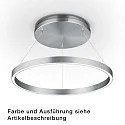 LED Deckenleuchte LISA-D, Direkt/Indirekt, Ø 60cm, 72W 2200-3000K (Tunable White) 7850lm, CRi >90, dimmbar, inkl. FB mit USB-C
