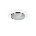 LED Deckenleuchte ASTRA-C-40, 1-flammig, rund, 39W, 2200-3000K, 3654lm, IP20, dimmbar, nickel matt, Applikation schwarz metallic