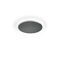 LED Deckenleuchte ASTRA-C-40, 1-flammig, rund, 39W, 2200-3000K, 3654lm, IP20, dimmbar, schwarz metallic, Applikation nickel matt