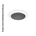LED Deckenleuchte ASTRA-C-40, 1-flammig, rund, 39W, 2200-3000K, 3654lm, IP20, dimmbar, schwarz metallic