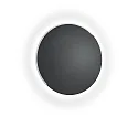 Knapstein LED Deckenleuchte ASTRA-60, 1-flammig, rund, 56W, 2700K, 6266lm, IP20, dimmbar, schwarz metallic, Applikation nickel matt
