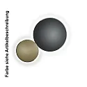 Knapstein LED Deckenleuchte ASTRA-60, 1-flammig, rund, 56W, 2700K, 6266lm, IP20, dimmbar, schwarz metallic, Applikation bronze metallic