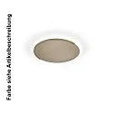LED Deckenleuchte ASTRA-40, 1-flammig, rund, 39W, 2700K, 4338lm, IP20, dimmbar, sand metallic, Applikation sand metallic