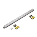 Doppelter, steckbarer LED Stab LED TWIN-STICK 2, ohne Dunkelzonen, 24V DC, 30cm, 72 LED, 4.4W 3000K 55°, CRi >95