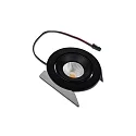 LED Einbauleuchte, ø 8cm, 4,8W, 3000K, 485lm, IP44, schwenkbar, schwarz