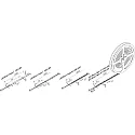 LED BASIC TAPE 2, 500cm, 1200 LED, inkl. LED-24 Anschlussleitung 250cm, 80W 3000K