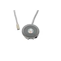 LED Einbauleuchte, ø 4cm, 2,2W, 4000K, 150lm, IP20, edelstahl matt
