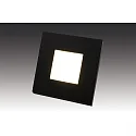 LED Wandeinbauleuchte, 1,8W, 3000K, 90lm, IP20, schwarz
