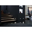 Hera LED Wandeinbauleuchte LED Wall F für Unterputz- und Hohlwanddosen, IP20, 7.5 x 7.5cm, 230V, 1.8W 3000K 90lm, Edelstahl