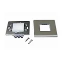 LED Wandeinbauleuchte WALL IF, IP20, mit Sensor + Diffusor, eckig, für Ø 68mm Dosen, 1.8W 3000K 90lm 120°, edelstahl-optik