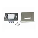 LED Wandeinbauleuchte WALL I UP & DOWN, IP20, mit Sensor, eckig, für Ø 68mm Dosen, 1.8W 3000K 90lm, edelstahl-optik