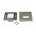LED Wandeinbauleuchte WALL I DOWN, IP20, mit Sensor, eckig, für Ø 68mm Dosen, 1.8W 3000K 90lm, edelstahl-optik