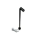 LED Mono Spot for object lighting, seamless height up to 30cm, 24V DC, CRi>90, rotatable, swiveling, 1.5W 4000K 38°, black