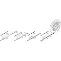Hera LED ECO TAPE 500cm, 300 LED, IP20, LED-24 Anschluss, 24V DC, 40W 4000K
