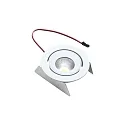 Recessed swiveling LED spot Dim-2-Warm SR 68, IP44, 350mA, UGR<19, 6.5W 2000K-3000K 455lm 43°, white