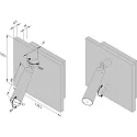 LED Bett-Leseleuchte BL1, mit Schalter, Einbau / Aufbau, 230V, 3W 3000K 180lm 40°, CRi>90, dreh- und schwenkbar, schwarz