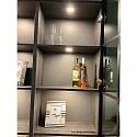 Hera LED Möbel-Einbauleuchte FAQ 58, IP44/IP20, eckig, LED-24-Stecker, CRi >90, 3W 3000K 225lm 115°, Edelstahl-Optik